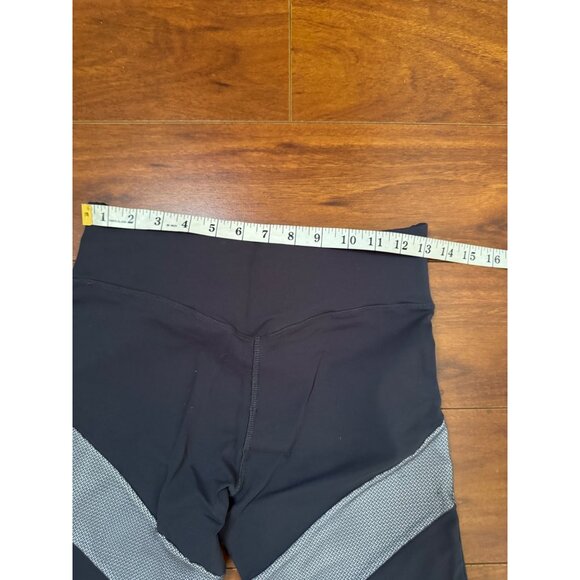 CYSM Virtual Sensuality Fit Hi Compression Leggings Size L Gray Light Blue - Picture 9 of 13